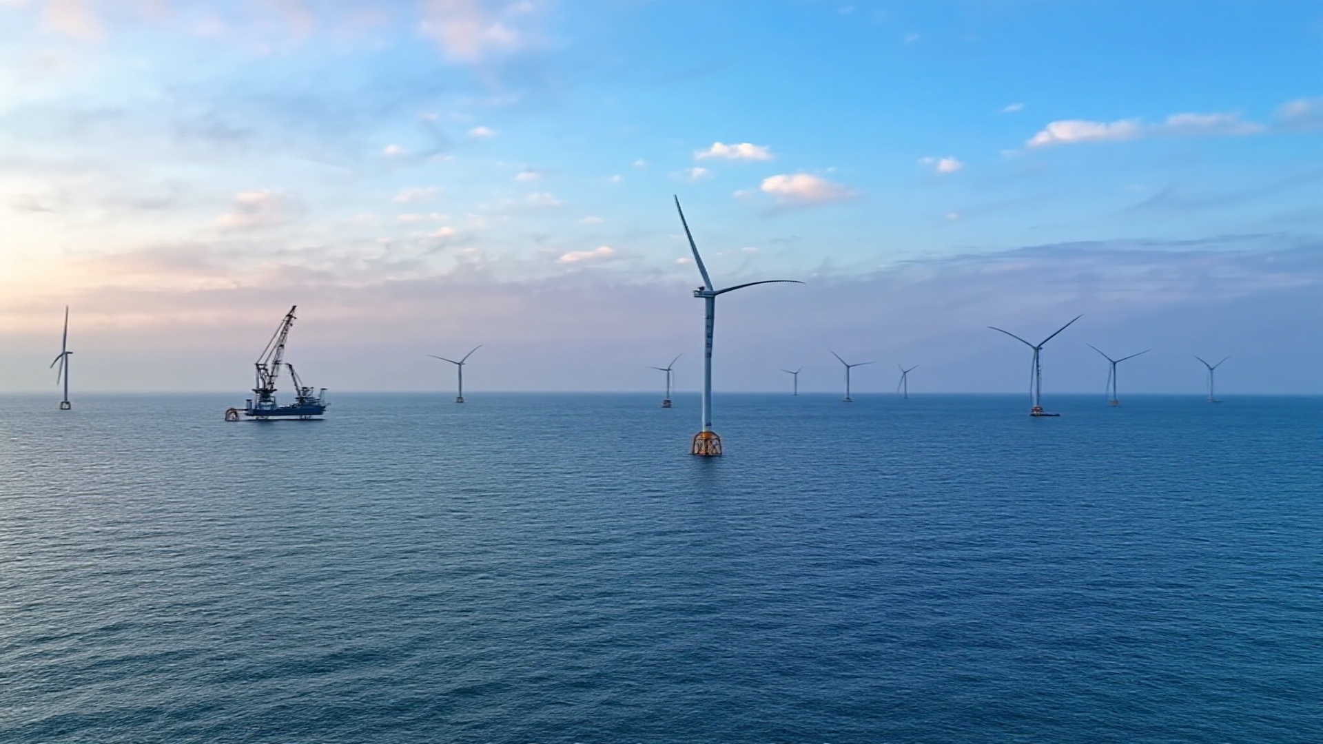 我国水深最深海上风电项目并网发电